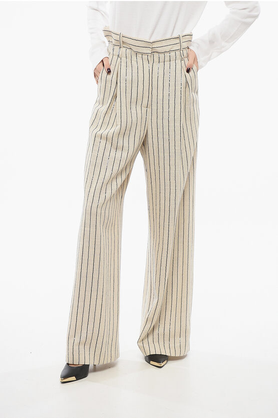The Mannei Low-waisted Wide Leg Pants