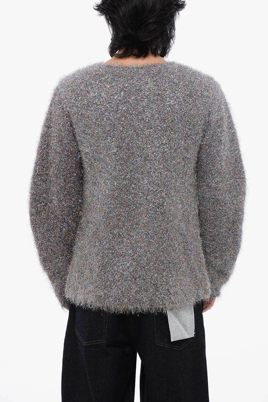 Jil Sander Lurex CHUNKY Fuzzy Sweater men - Glamood Outlet