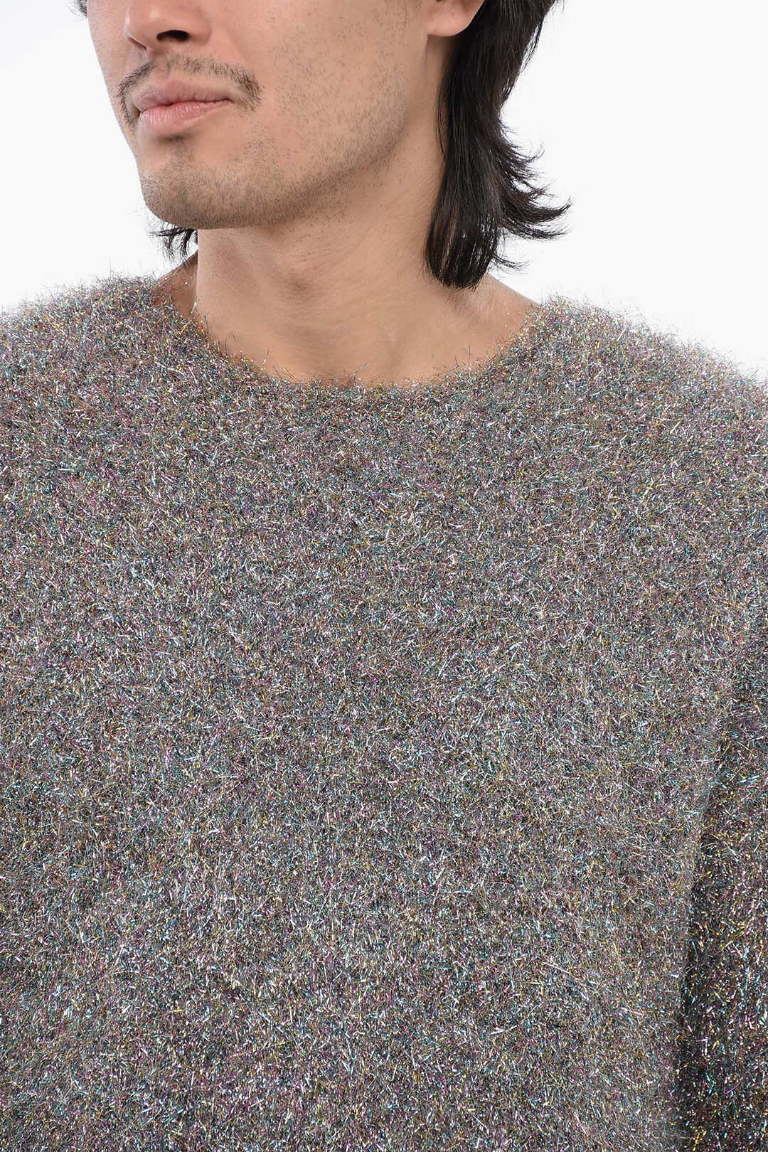 【送料&関税込】Jil Sander Grey Wool Sweater Jil Sander Men's Boiled Wool Crew Sweater - Bergdorf Goodman