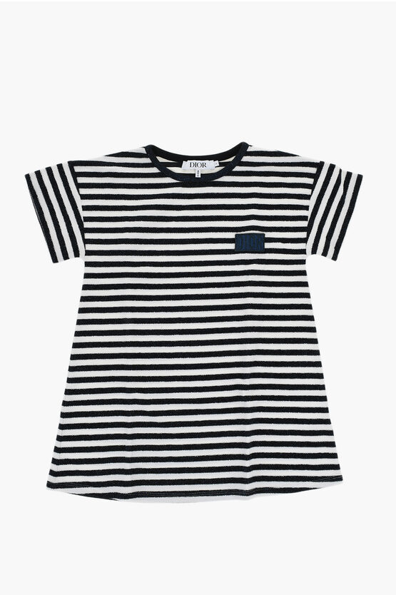 Dior Lurex Striped Tee Dress