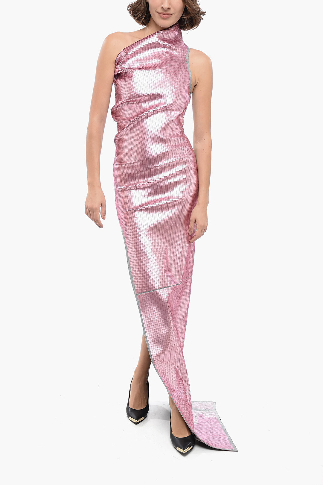 Rick Owens LUXOR Sequined ATHENA Denim Sheath Dress women