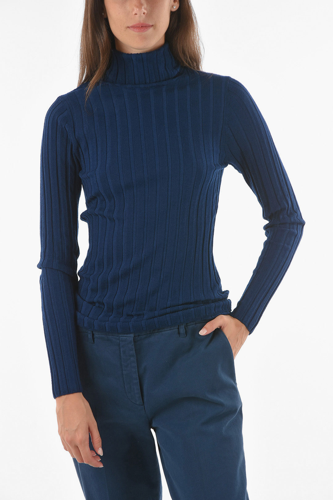 Alcott Maglia Collo Alto Costine Indicode Jeans Giacca Maglia