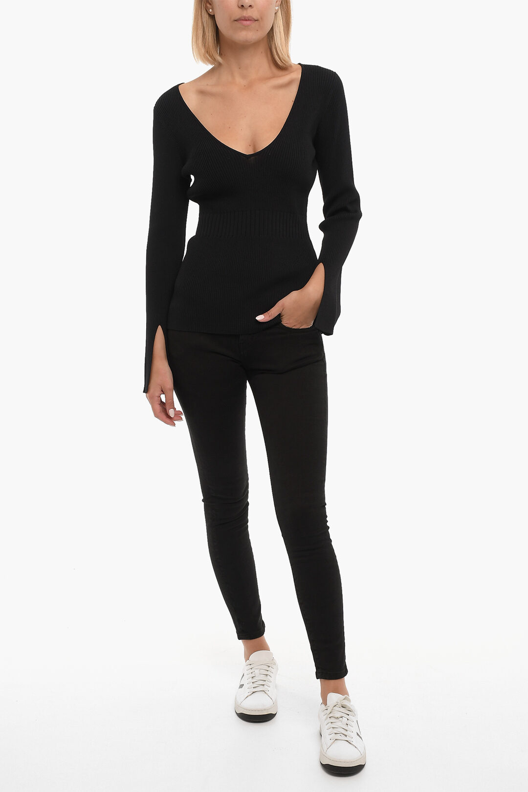 Tuta Yoga Litthing Donna - Maglia A Costine, Maniche Lunghe, Scollo Quadrato, Nylon/Spandex, Slim Fit - Foto 8