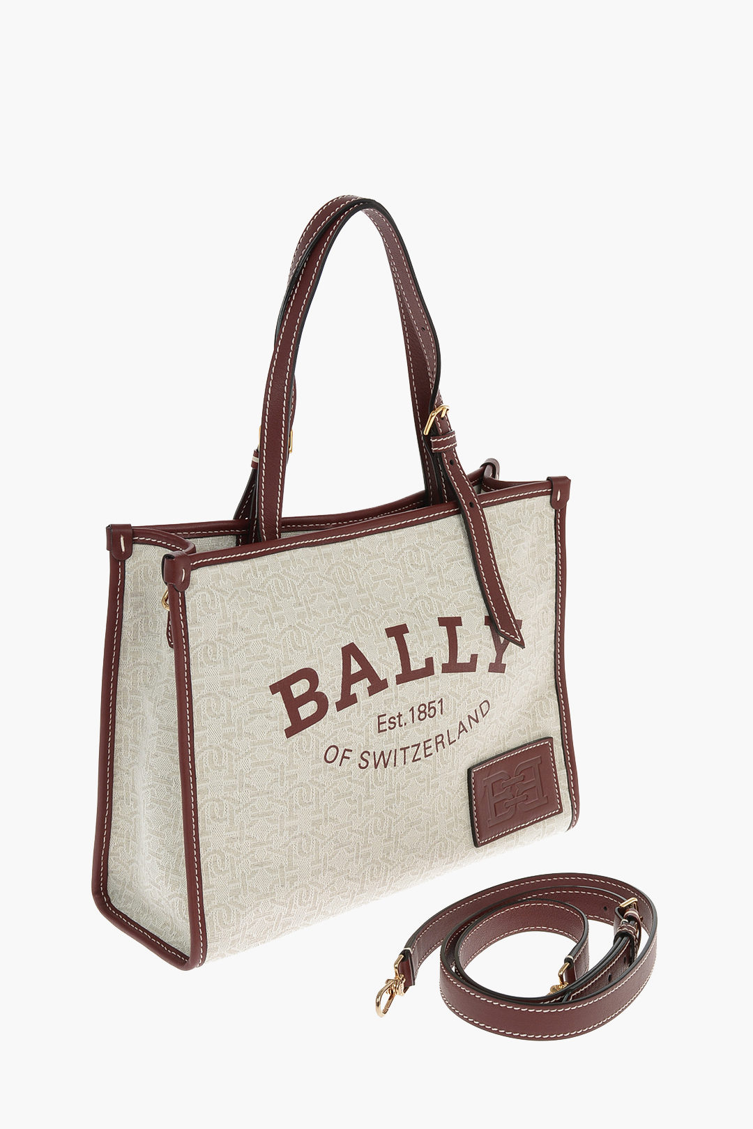 Monogram Motif Leather Baily Crossbody Bag Size unica