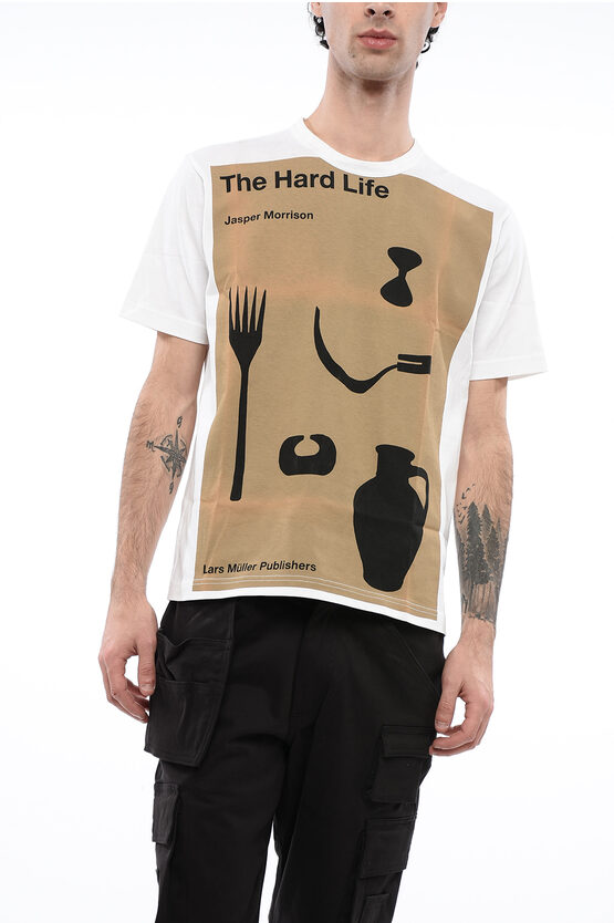 Junya Watanabe By Comme De Garcons Man Maxi Printed The Hard Life T-shirt
