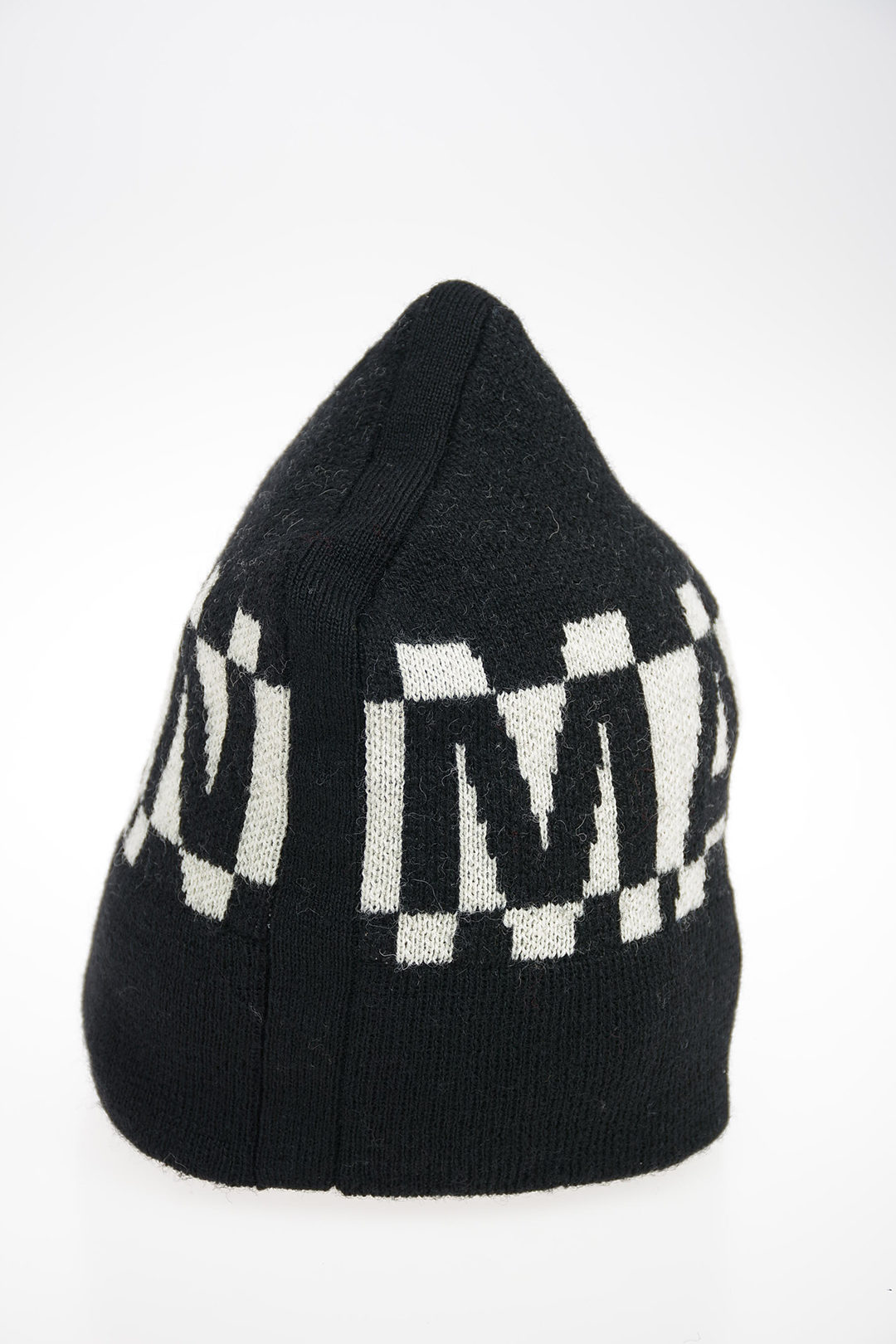 JUNYA WATANABE ベレー帽 ブラック/ホワイト Junya Watanabe by Comme de Garcons MAN Wool embroidered