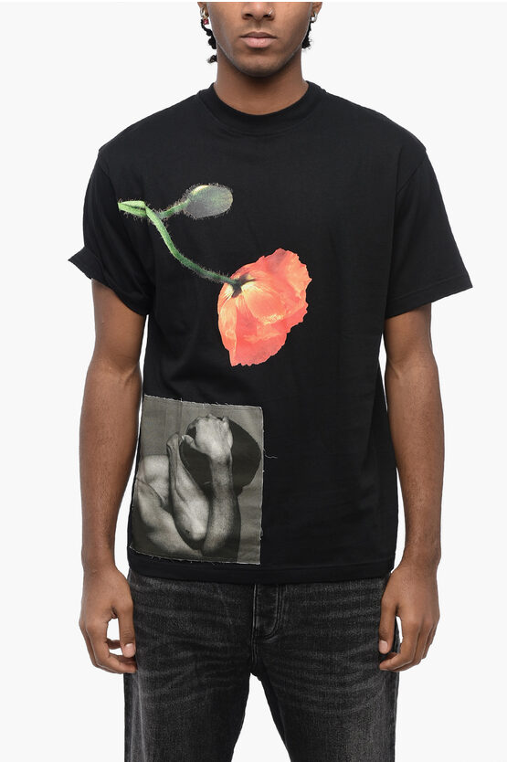 HONEY FUCKING DIJON MAPPLETHORPE PRINTED CREWNECK T-SHIRT 