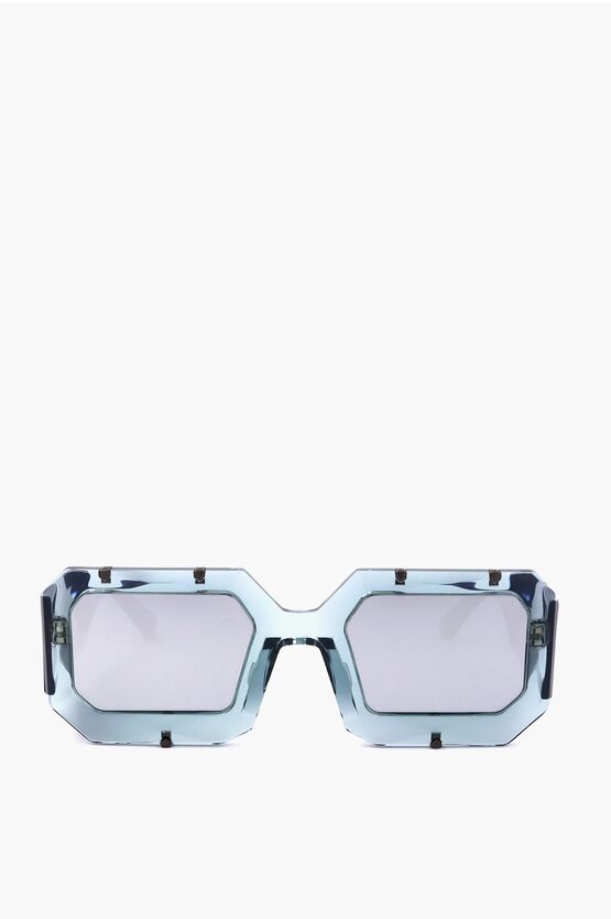 Linda Farrow Markus Lupfer Square Sunglasses With Transparent Frame