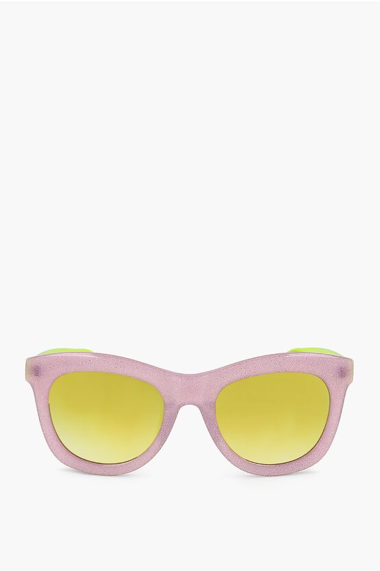 Linda Farrow Markus Lupfer Wayfarer Sunglasses With Glittered Frame