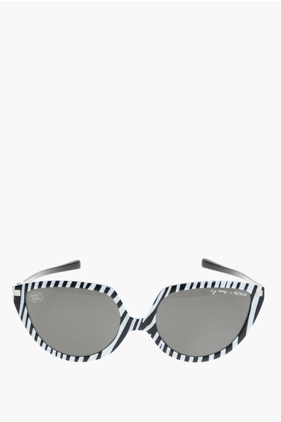 Mykita Martine Rose Cat-eye-shaped Sos Reversible Sunglasses In Zeb In Gray