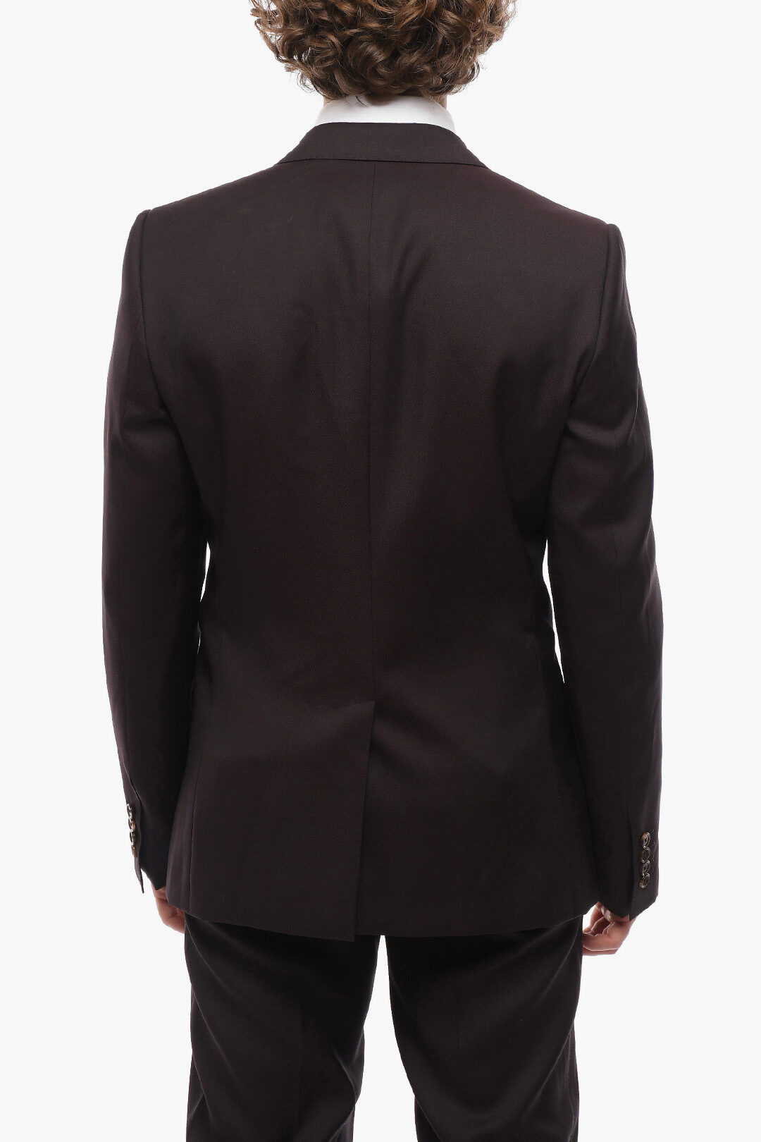 Dolce & Gabbana MARTINI 2 Button Wool Blend Suit with Peak Lapel men