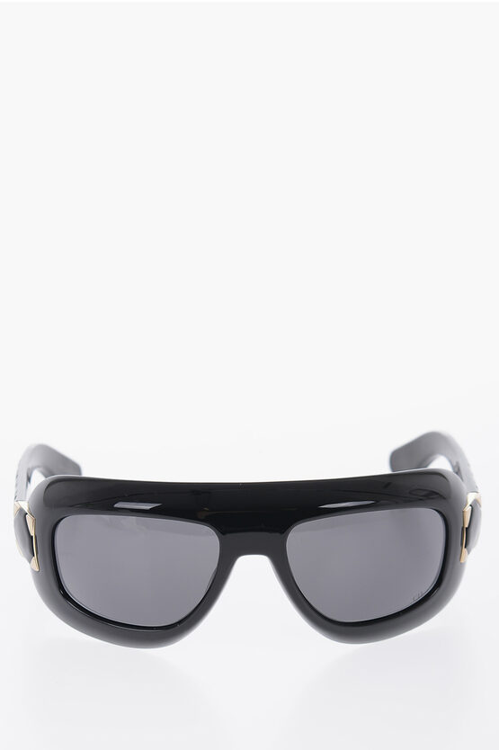Dior Mask Lady Sunglasses With Cannage Motif On The Temple In Black