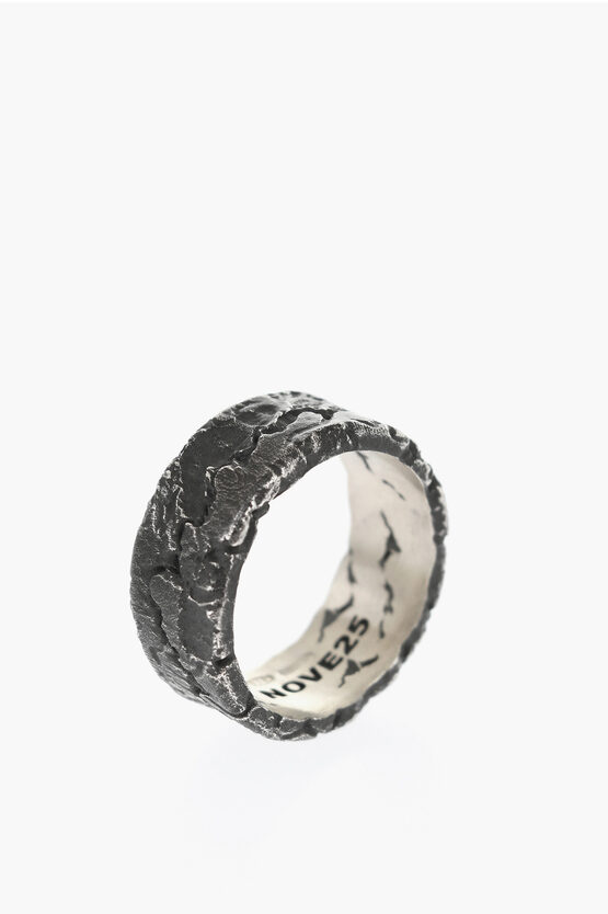 Shop Nove25 Materic Burnished Silver Band Ring