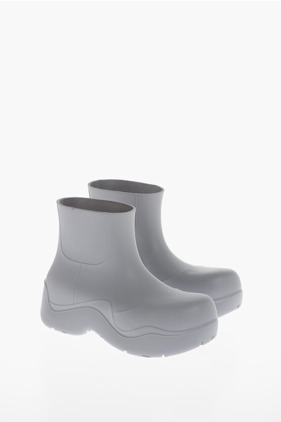 Shop Bottega Veneta Matte Rubber Puddle Booties