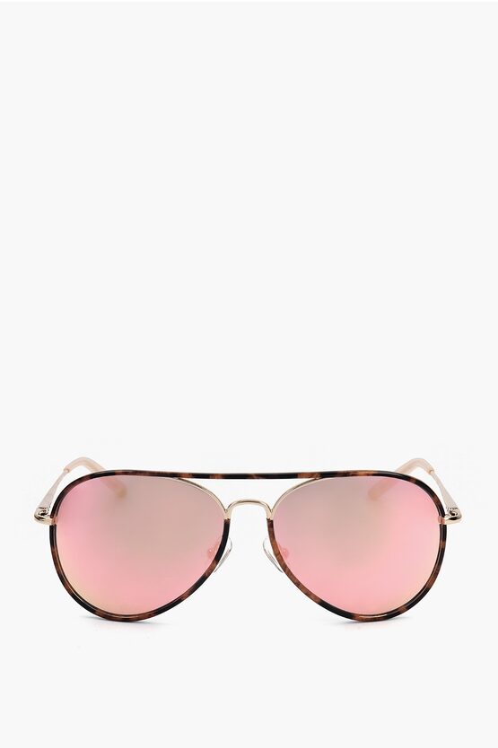 Linda Farrow Matthew Williamson Aviator Sunglasses With Tortoiseshell Det