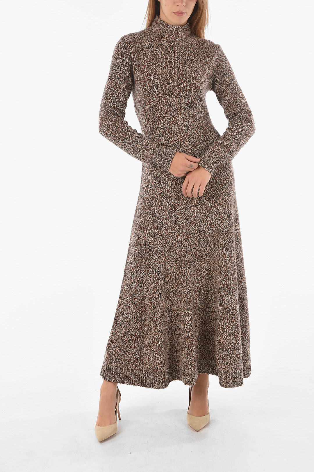 Abo svasato in maglia, nero | Intrend
