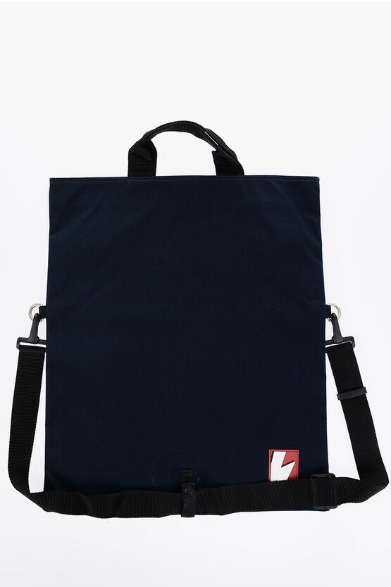 Neil Barrett Maxi Borsa In Nylon Con Tracolla Removibile