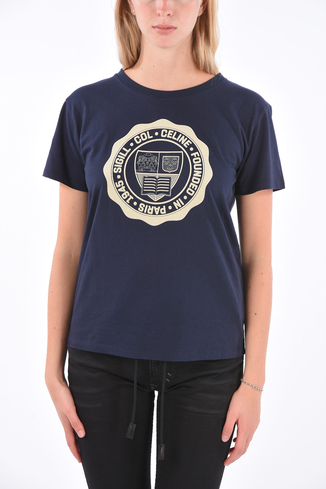 Tシャツ・カットソー Celine Limited Edition Printed T-Shirt CELINE トリオンフ刺繍入りルーズTシャツ (CELINE/Tシャツ
