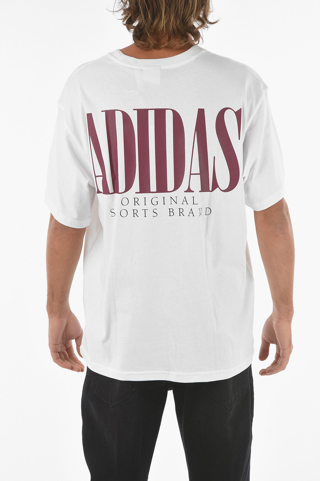 Adidas Maxi Printed Logo Back Crew neck T shirt men Glamood Outlet