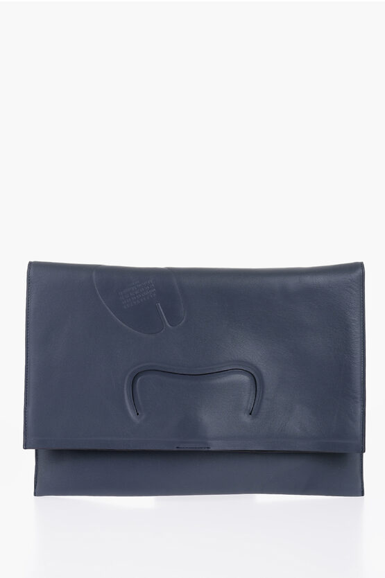 Maison Margiela Maxi Tabi Flat Clutch With Removable Shoulder Straps