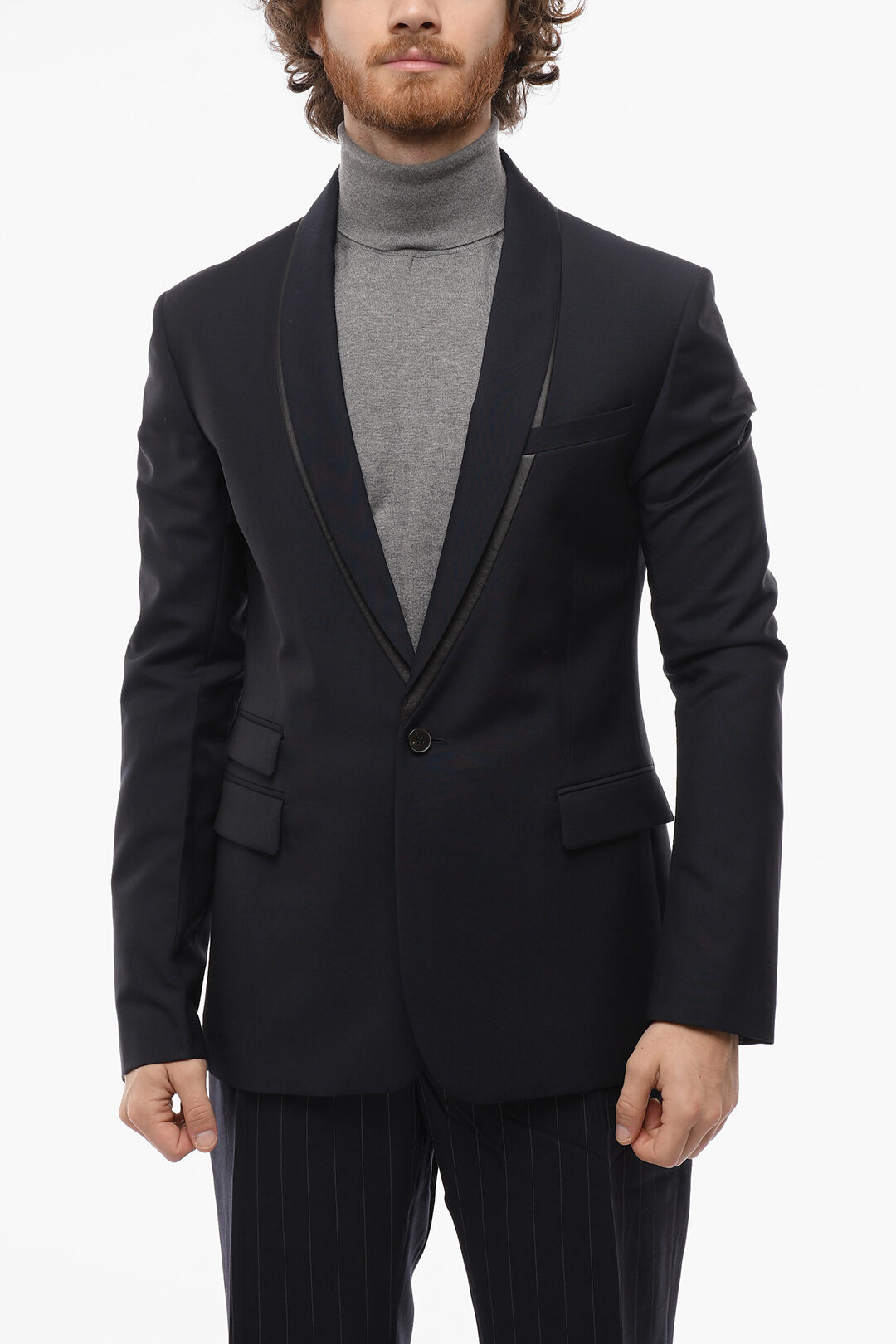 Alexander McQueen MCQ Multipocket Wool Blend Blazer with