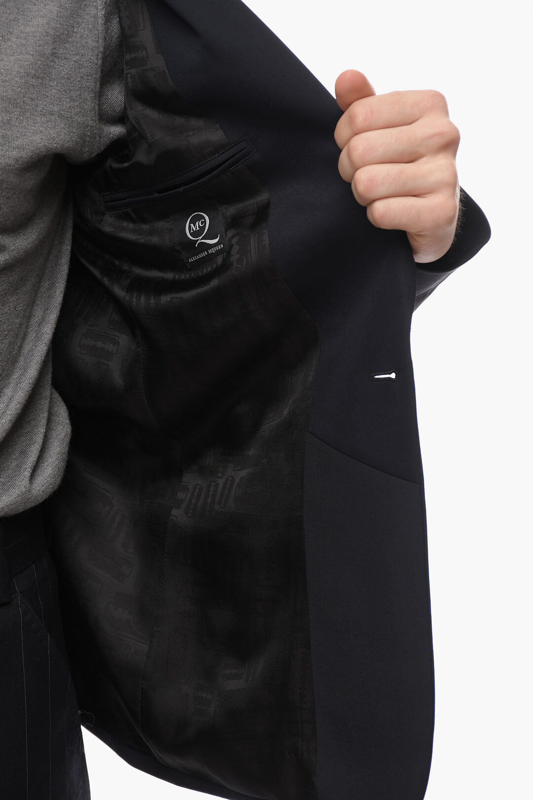 Alexander McQueen MCQ Multipocket Wool Blend Blazer with