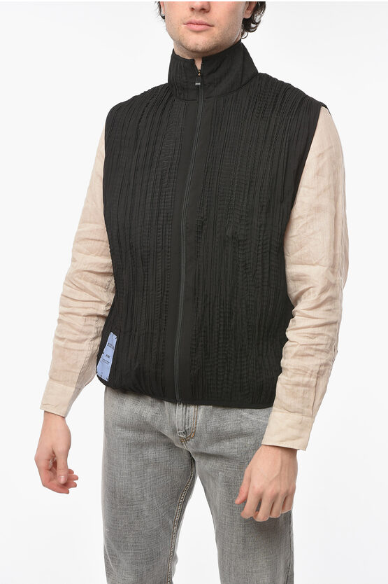 Alexander McQueen MCQ Pleated Vest with Zip Fastening men - Glamood Outlet