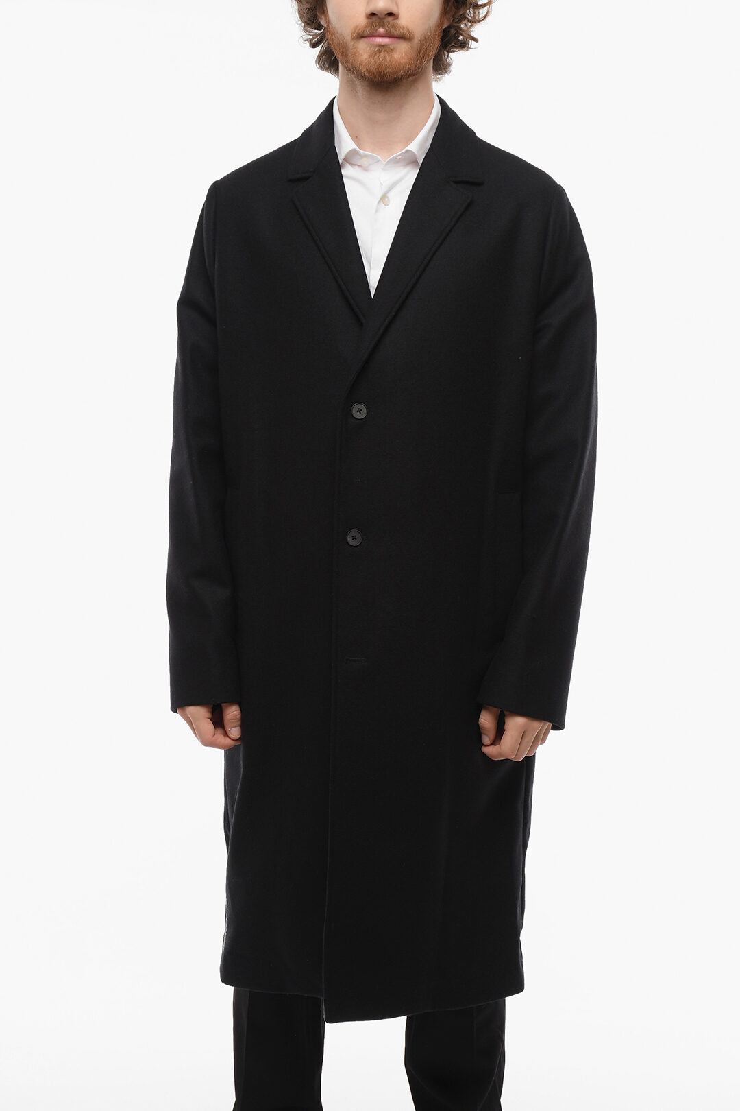 Alexander McQueen MCQ Unlined Wool Coat with Flush Pockets men