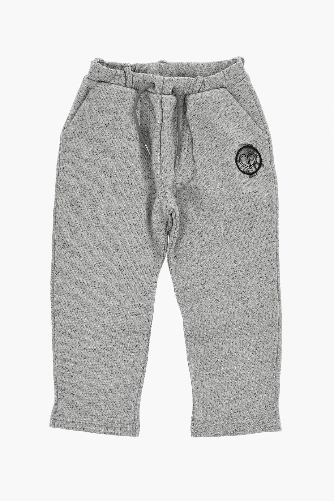 Dior Kids Melange Fleeced Cotton Pants with Belt Loops boys
