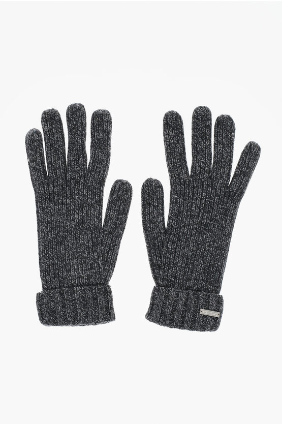 Dsquared2 Melange Wool Blend Gloves