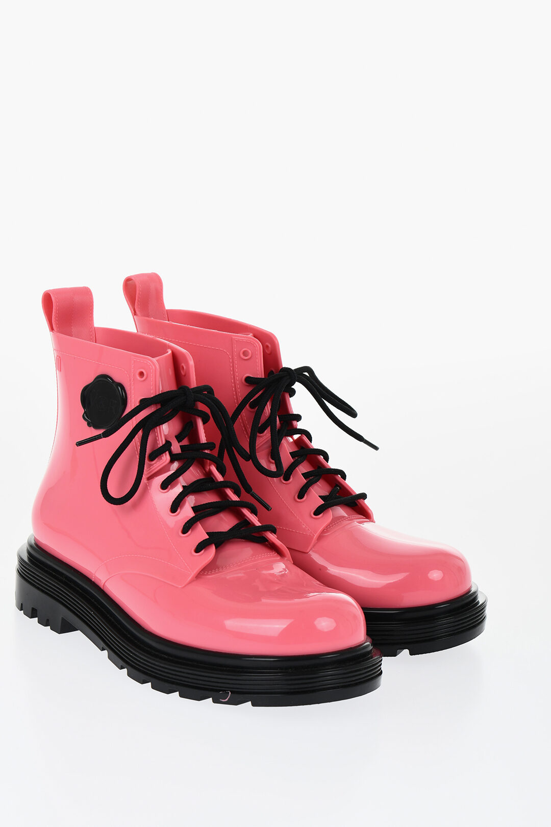 Viktor & Rolf MELISSA Rubber COTURNO Combat Booties with
