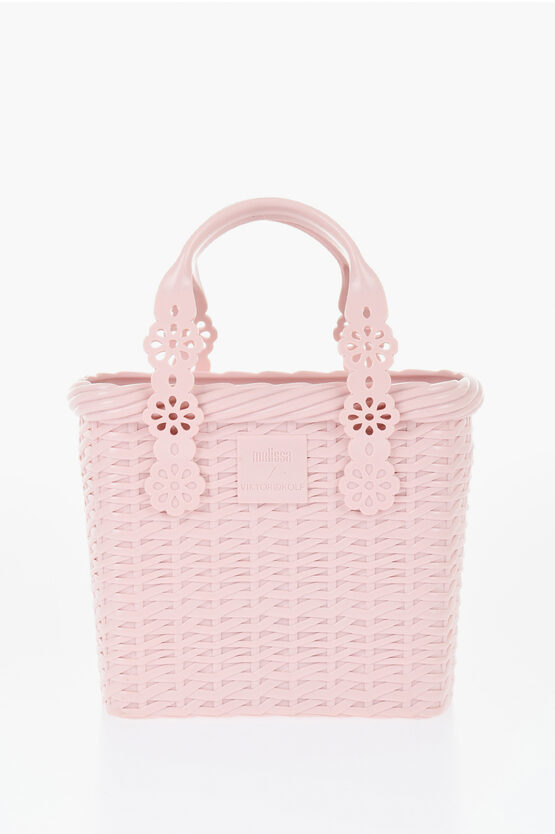 VIKTOR & ROLF MELISSA RUBBER TOTE BAG WITH REMOVABLE SHOULDER STRAP