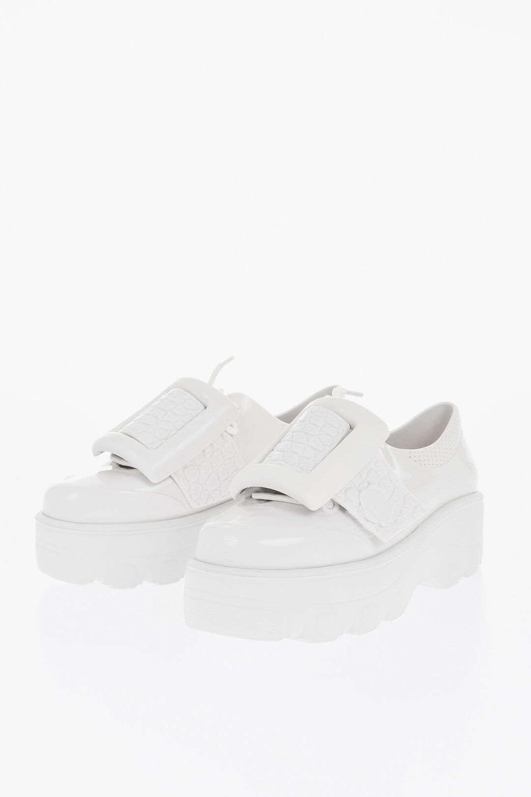 Viktor Rolf MELISSA Solid Color Rubber Derby Shoes with Maxi