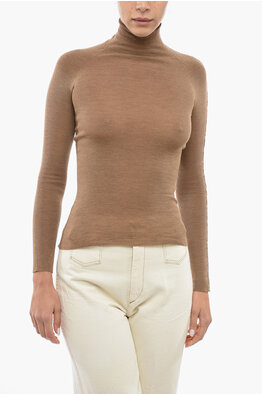 Outlet Peter Do women Turtle Neck Jumpers Brown Autumn-Winter