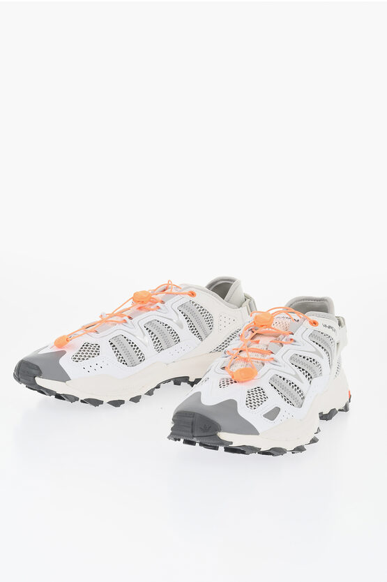 Adidas Originals Mesh Fabric Hyperturf Low-top Sneakers In White