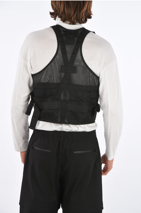 Alyx Mesh Fabric Vest with Techno Nylon Interts and Front
