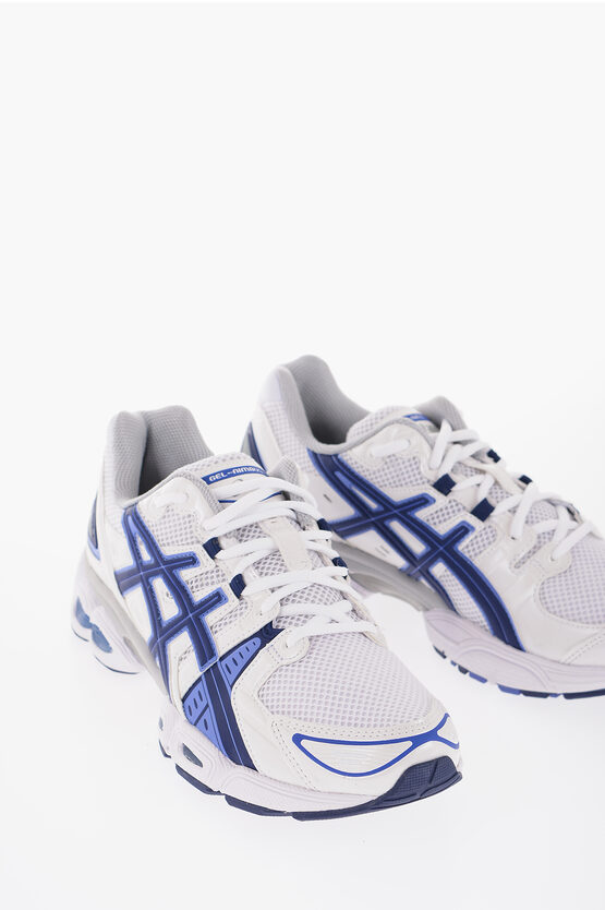 Asics Mesh Gel-ninbus 9 Low-top Trainers With Rubber Details In Grey
