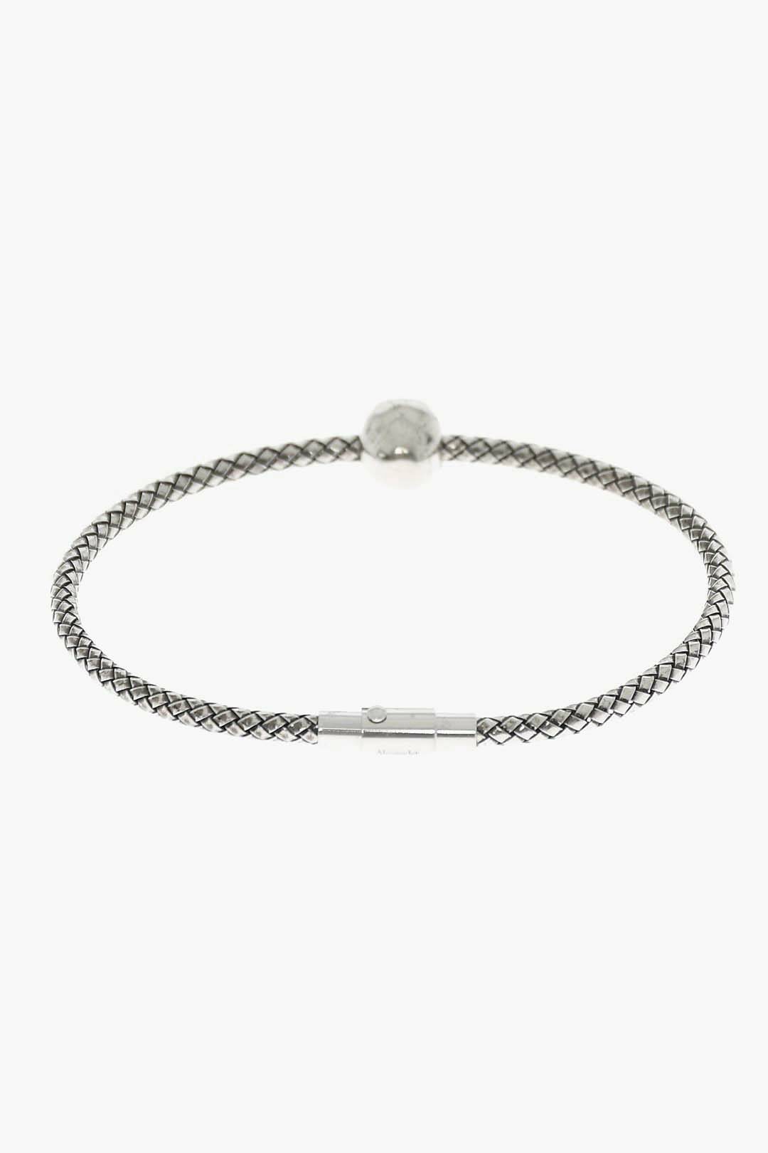 Alexander McQueen Metal Bracelet with Skull Charm men