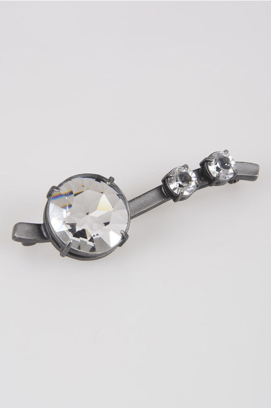 Miu Miu Metal Brooch With Crystals