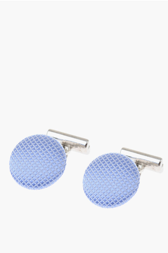 Corneliani Metal Cufflinks Lined With Silk