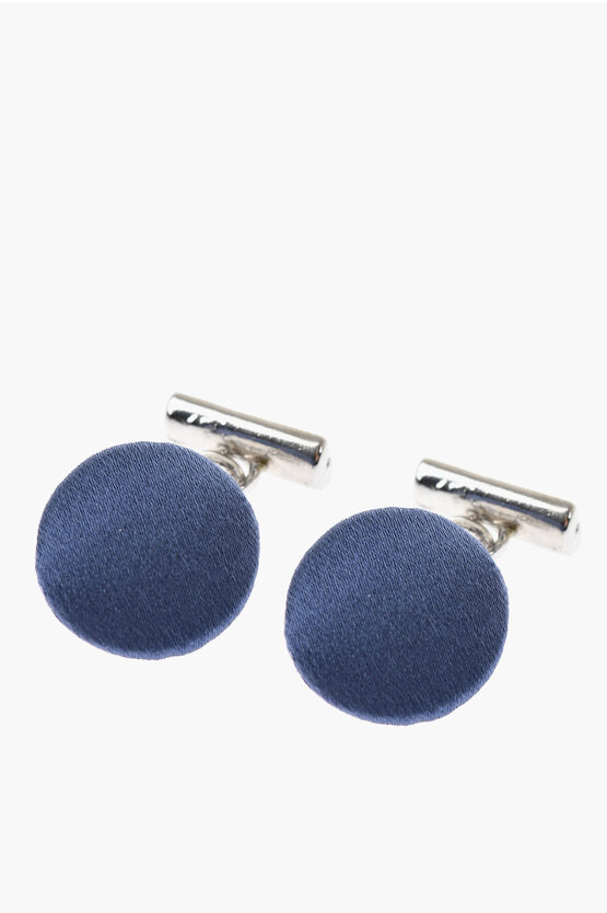 Corneliani Metal Cufflinks Lined With Silk