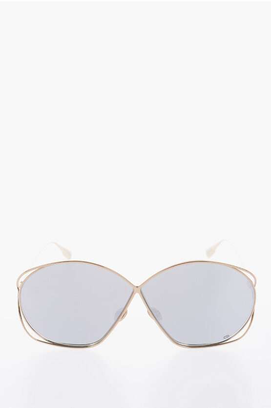 Dior Metal Frame Stellaire 2 Sunglasses In Gold