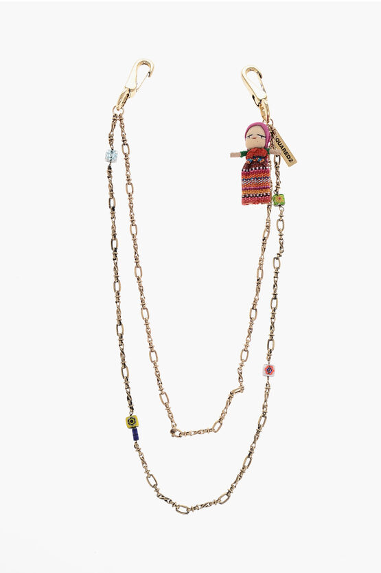 Dsquared2 Metal Guatemala Dolls Pant's Chain With Charm