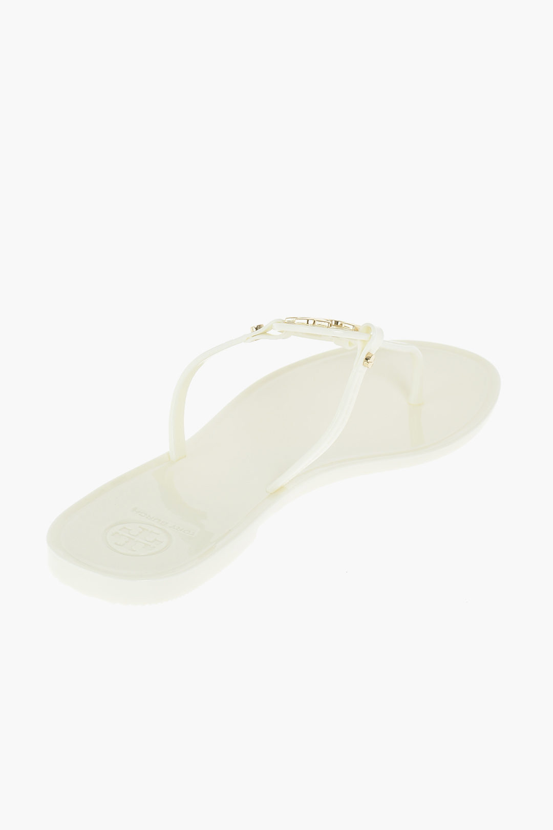 Tory Burch Metal Logo Rubber Thong Slippers women - Glamood Outlet