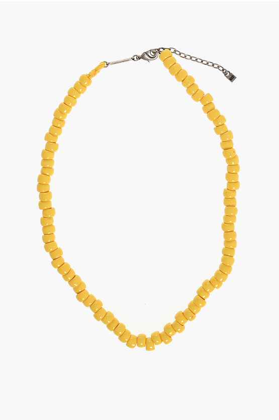 Shop Dsquared2 Metal Necklace With Resin Details