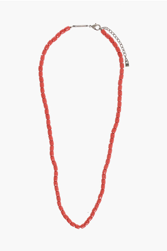 Shop Dsquared2 Metal Necklace With Resin Details