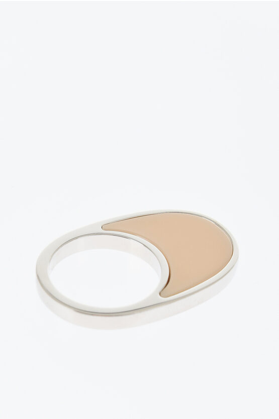 Coperni Metal Swipe Ring With Enamelled Detail