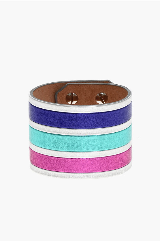 Metallic Leather Ba… - image