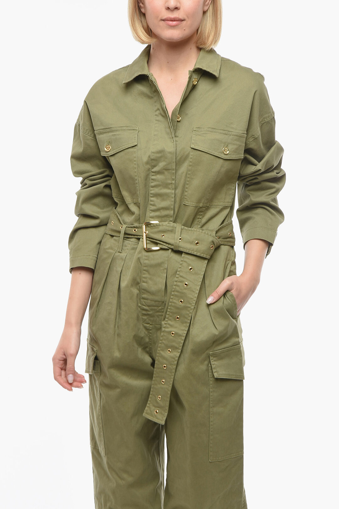 Michael Kors MICHAEL Cargo Jumpsuit with Belt women Glamood Outlet
