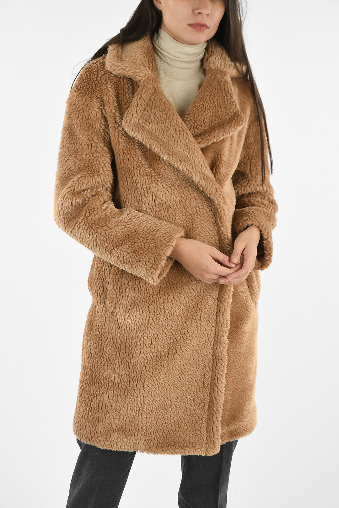 MICHAEL Michael Kors Layered ZipFront Faux Fur Coat  Neiman Marcus